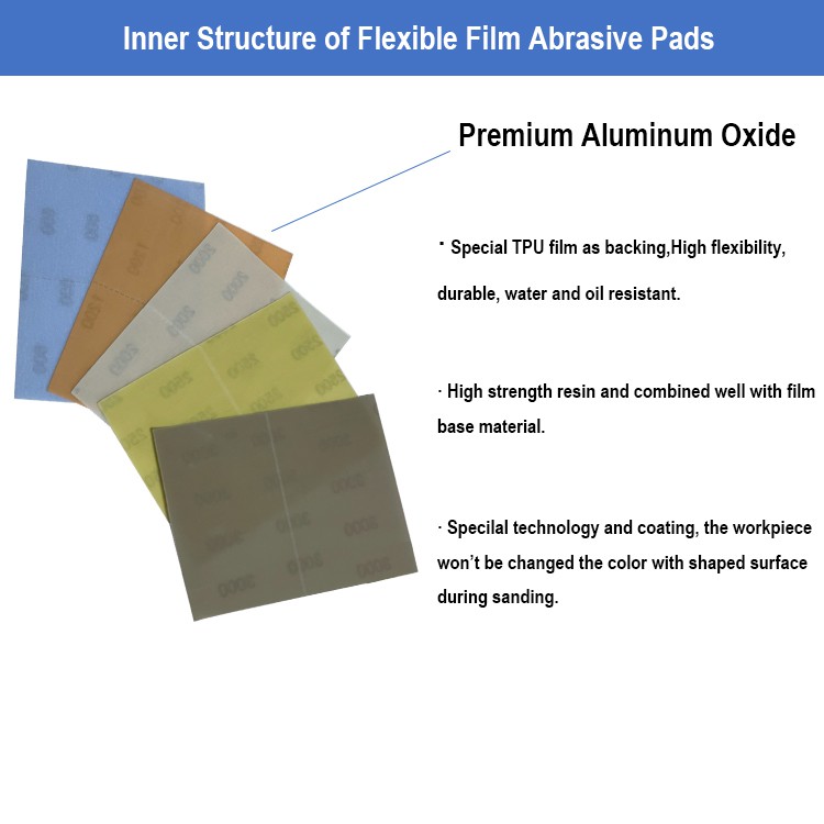 Fexible film abrasive sheet Fexible film abrasive sheet